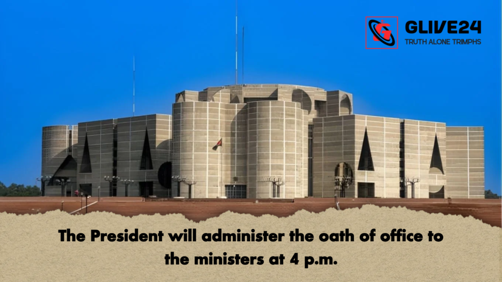 The President will administer the oath of office to the ministers at 4 p.m. 3 The President will administer the oath of office to the ministers at 4 p.m The President will administer the oath of office to the ministers at 4 p.m.