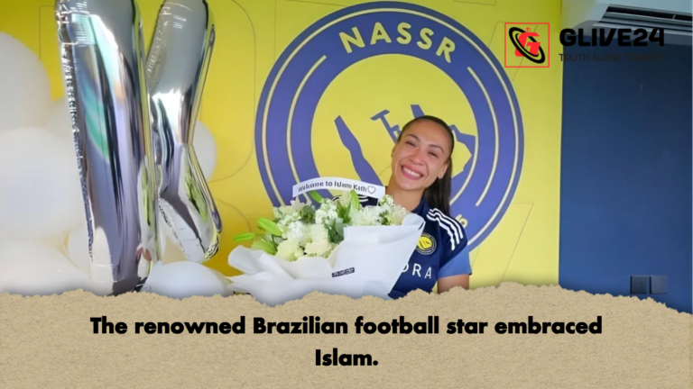 The renowned Brazilian football star embraced Islam. 2 The renowned Brazilian football star embraced Islam.