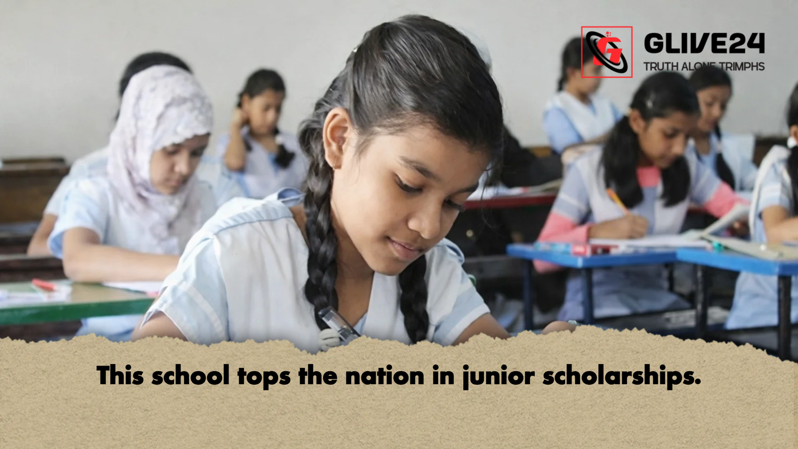 This school tops the nation in junior scholarships. 2 This school tops the nation in junior scholarships.