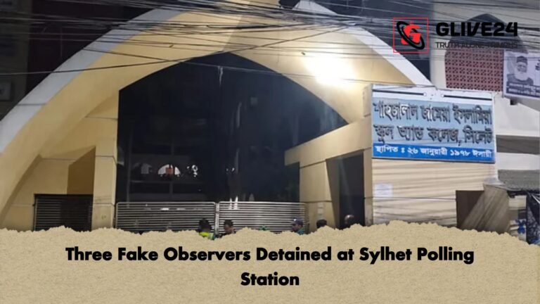 Three Fake Observers Detained at Sylhet Polling Station Three Fake Observers Detained at Sylhet Polling Station