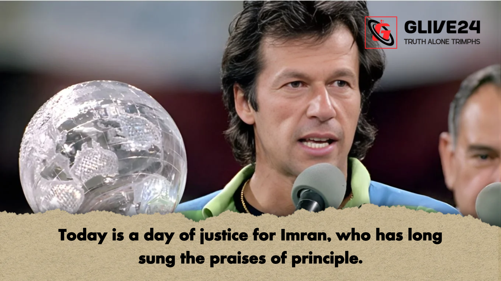 Today is a day of justice for Imran who has long sung the praises of principle Today is a day of justice for Imran, who has long sung the praises of principle.