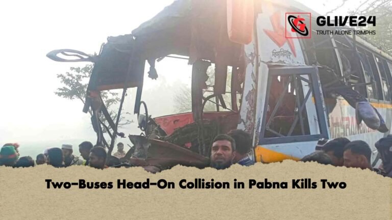 Two-Buses Head-On Collision in Pabna Kills Two