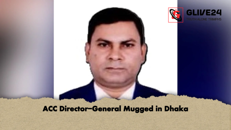 ACC Director General Mugged in Dhaka ACC Director-General Mugged in Dhaka