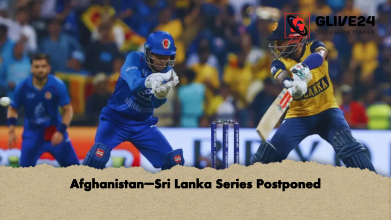 Afghanistan–Sri Lanka Series Postponed Afghanistan–Sri Lanka Series Postponed