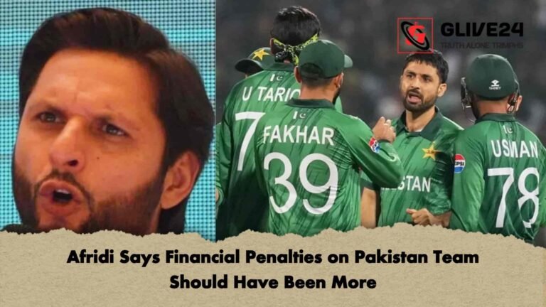 Afridi Says Financial Penalties on Pakistan Team Should Have Been More