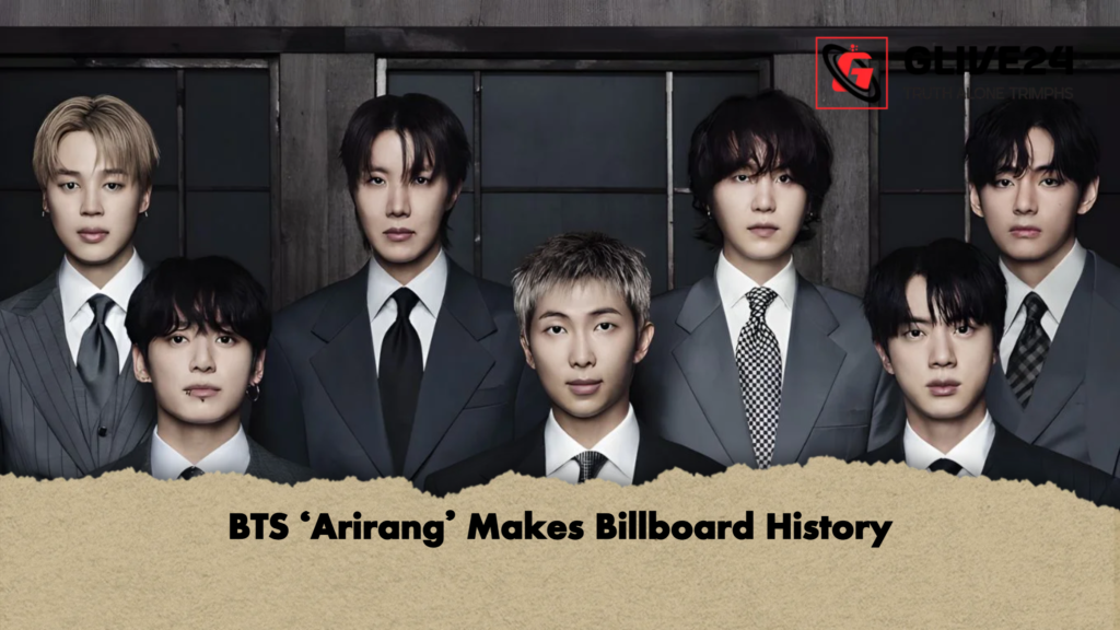 BTS ‘Arirang’ Makes Billboard History 2 BTS ‘Arirang Makes Billboard History BTS ‘Arirang’ Makes Billboard History