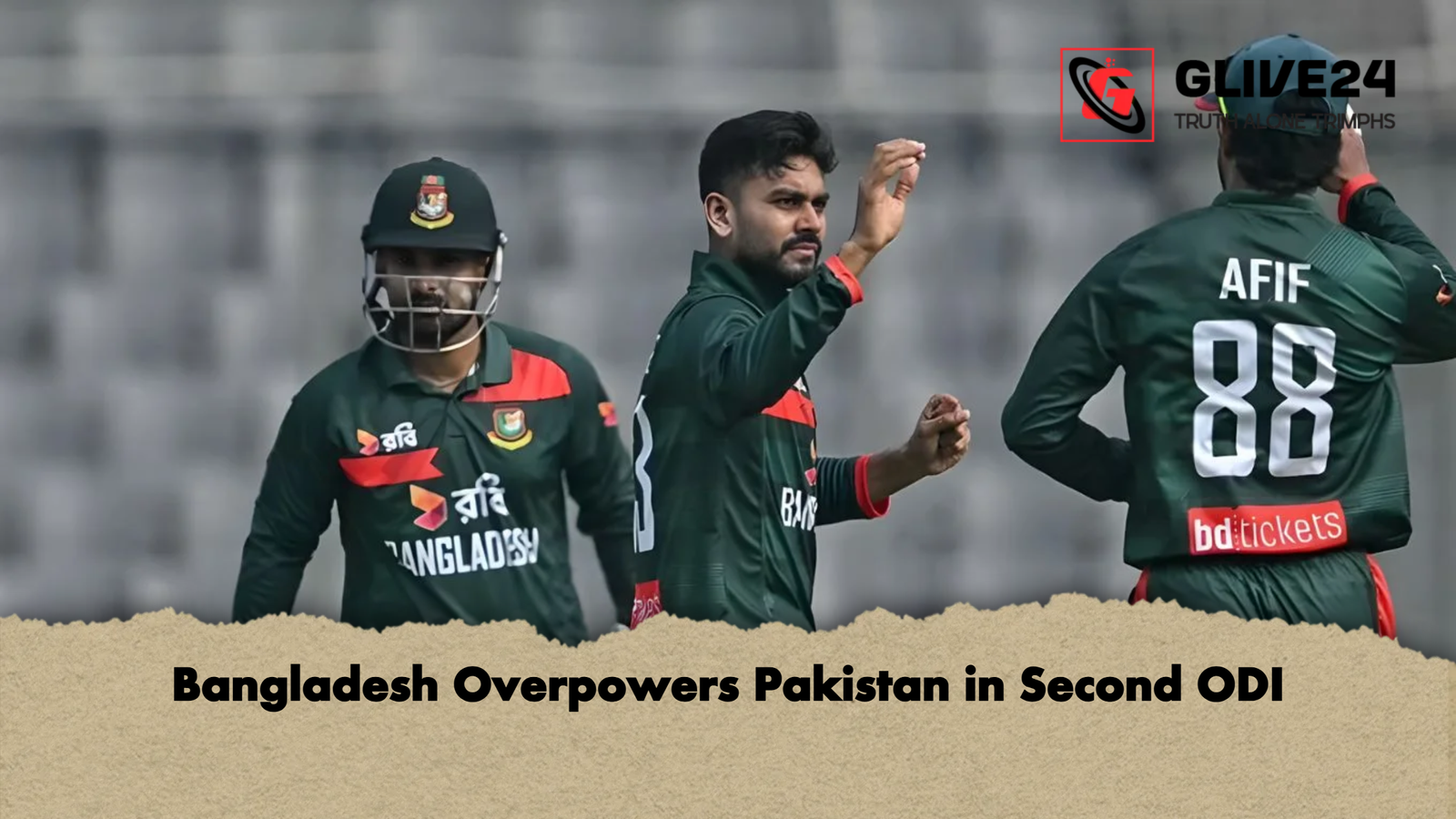 Bangladesh Overpowers Pakistan in Second ODI Bangladesh Overpowers Pakistan in Second ODI