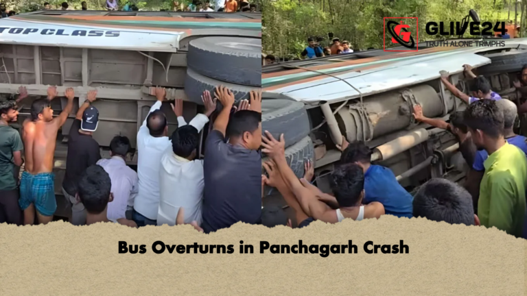 Bus Overturns in Panchagarh Crash Bus Overturns in Panchagarh Crash