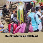 Bus Overturns on Hill Road Bus Overturns on Hill Road