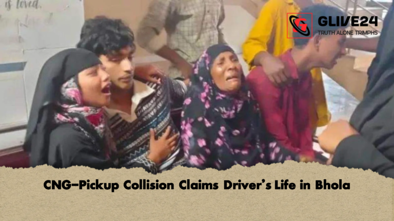 CNG Pickup Collision Claims Drivers Life in Bhola 2 CNG-Pickup Collision Claims Driver’s Life in Bhola