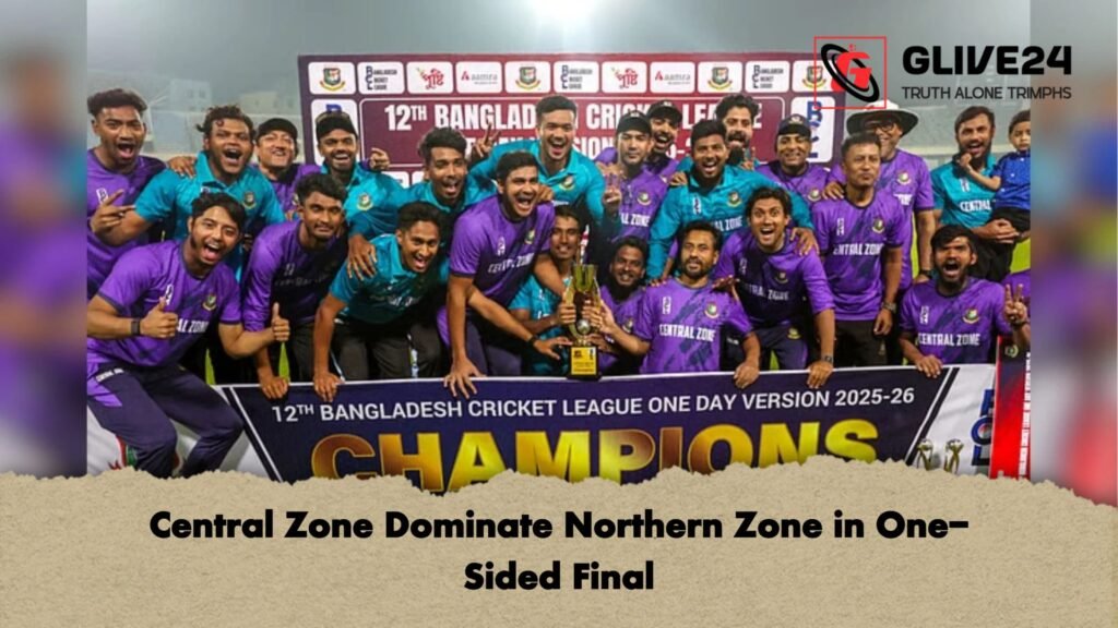 Central Zone Dominate Northern Zone in One-Sided Final Central Zone Dominate Northern Zone in One Sided Final Central Zone Dominate Northern Zone in One-Sided Final