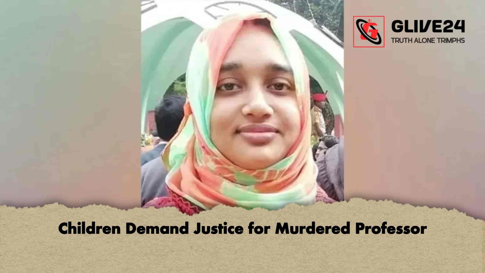 Children Demand Justice for Murdered Professor