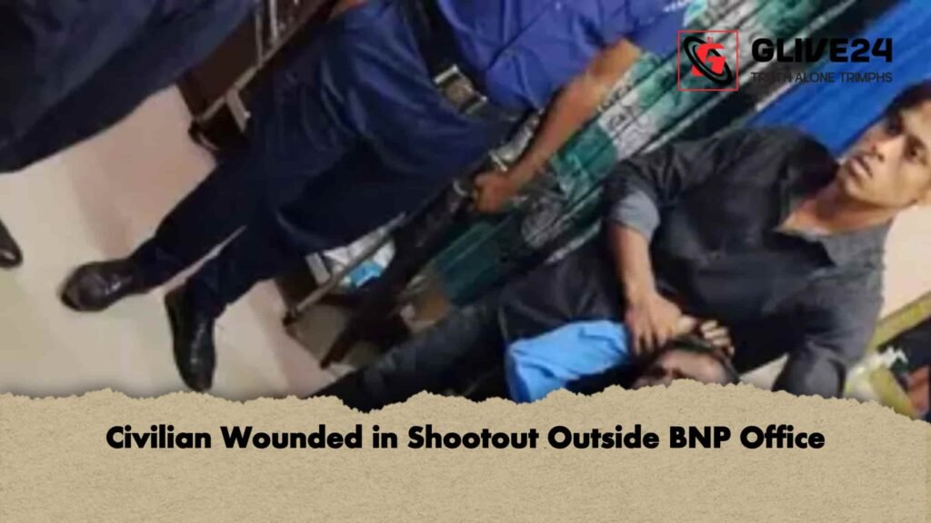 Civilian Wounded in Shootout Outside BNP Office 3 Civilian Wounded in Shootout Outside BNP Office