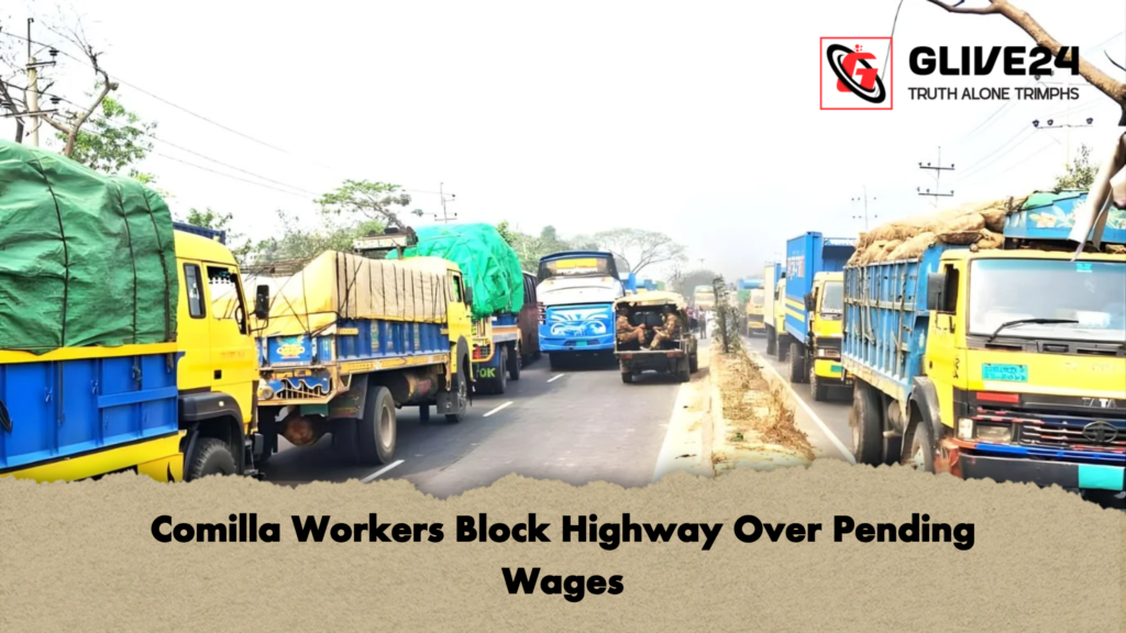 Comilla Workers Block Highway Over Pending Wages 3 Comilla Workers Block Highway Over Pending Wages Comilla Workers Block Highway Over Pending Wages