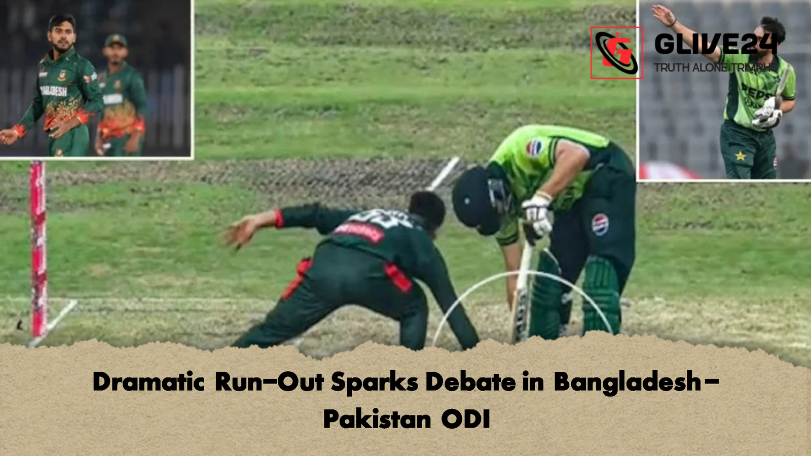 Dramatic Run-Out Sparks Debate in Bangladesh-Pakistan ODI 1 Dramatic Run Out Sparks Debate in Bangladesh Pakistan ODI 2 Dramatic Run-Out Sparks Debate in Bangladesh-Pakistan ODI