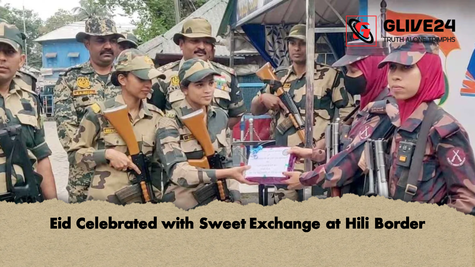 Eid Celebrated with Sweet Exchange at Hili Border 1 Eid Celebrated with Sweet Exchange at Hili Border Eid Celebrated with Sweet Exchange at Hili Border