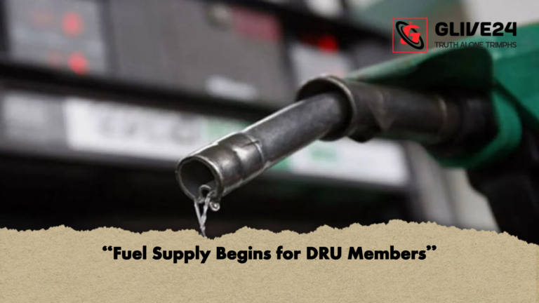 Fuel Supply Begins for DRU Members "Fuel Supply Begins for DRU Members"