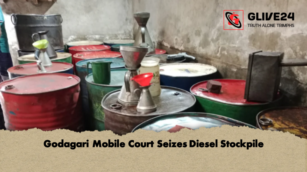 Godagari Mobile Court Seizes Diesel Stockpile Godagari Mobile Court Seizes Diesel Stockpile