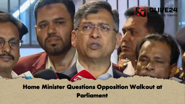 Home Minister Questions Opposition Walkout at Parliament 2 Home Minister Questions Opposition Walkout at Parliament