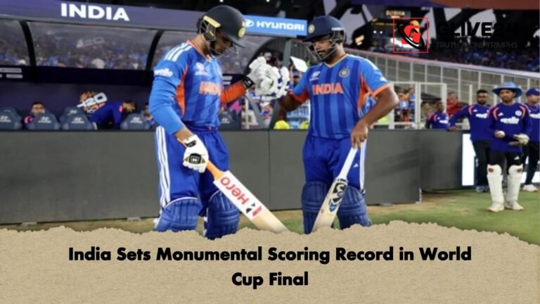 India Sets Monumental Scoring Record in World Cup Final India Sets Monumental Scoring Record in World Cup Final