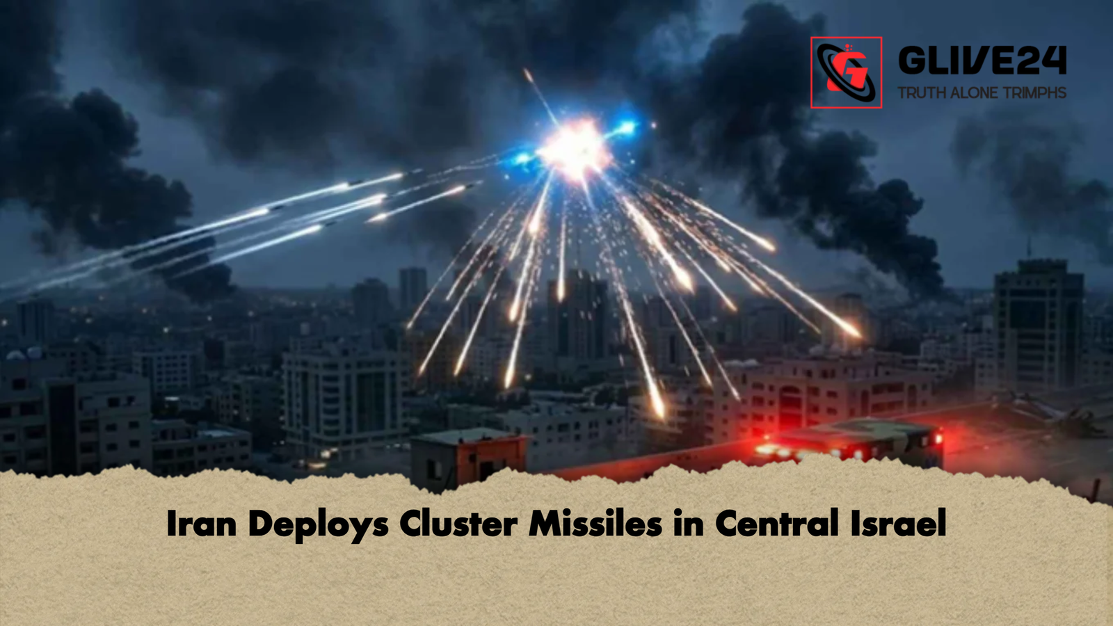 Iran Deploys Cluster Missiles in Central Israel Iran Deploys Cluster Missiles in Central Israel