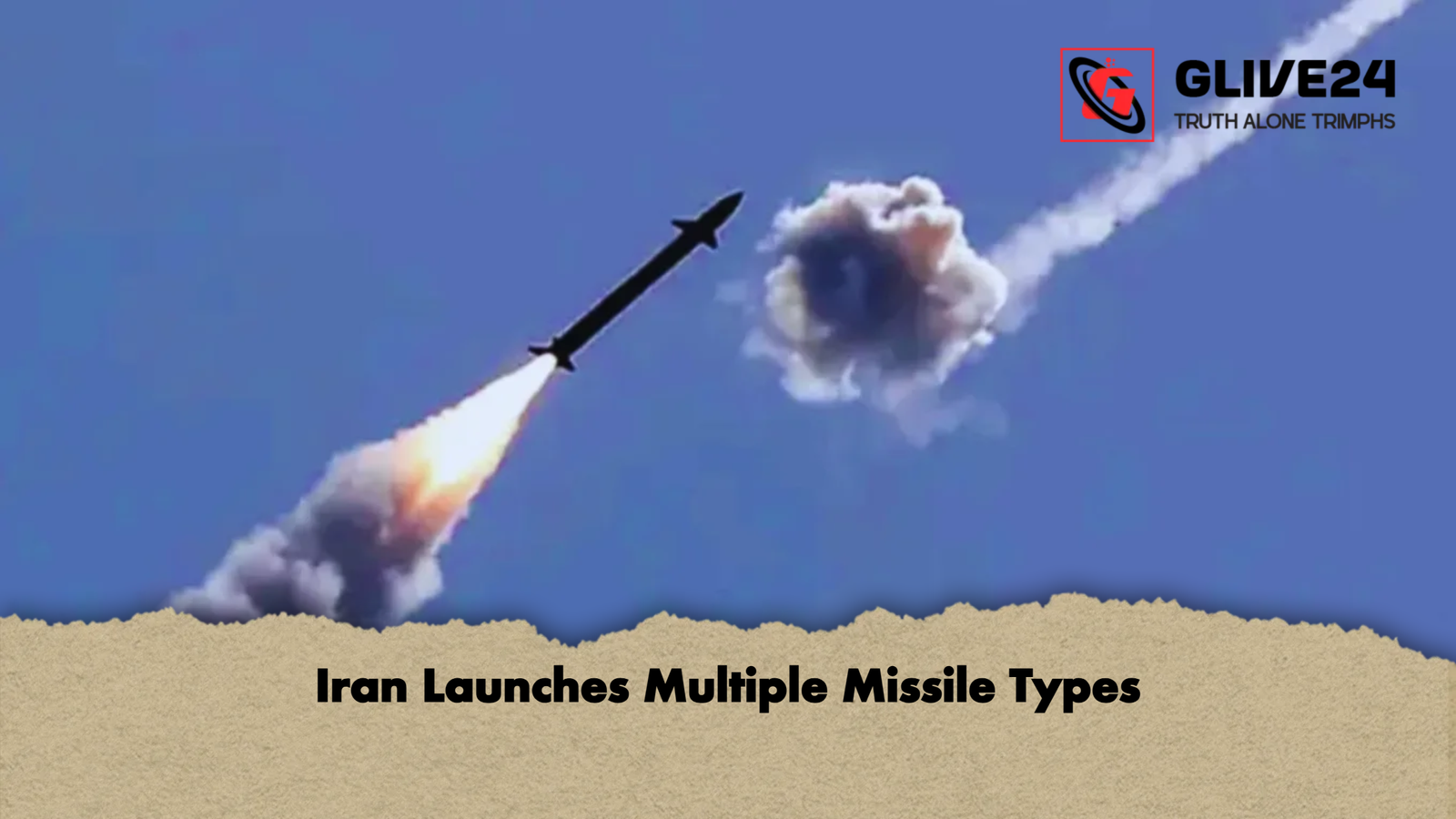 Iran Launches Multiple Missile Types
