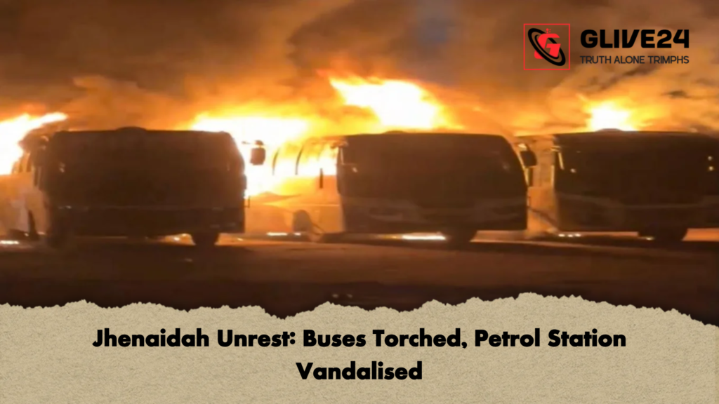 Jhenaidah Unrest Buses Torched Petrol Station Vandalised Jhenaidah Unrest: Buses Torched, Petrol Station Vandalised