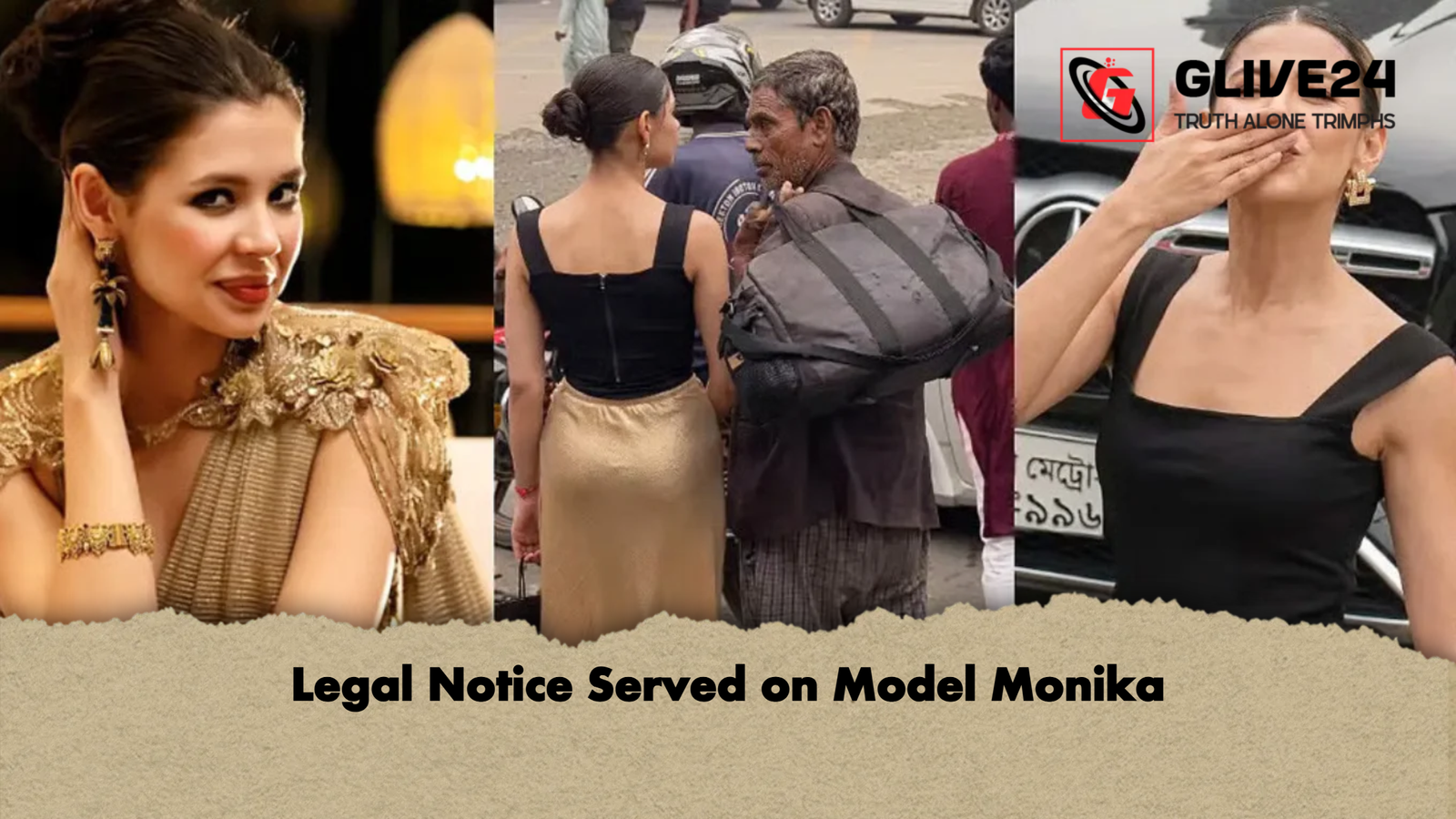 Legal Notice Served on Model Monika Legal Notice Served on Model Monika