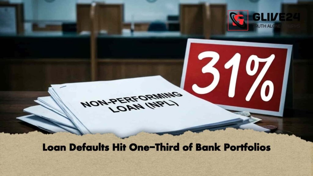 Loan Defaults Hit One-Third of Bank Portfolios 2 Loan Defaults Hit One-Third of Bank Portfolios