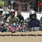 Long Fuel Queues Mark Holiday Start 1 Long Fuel Queues Mark Holiday Start