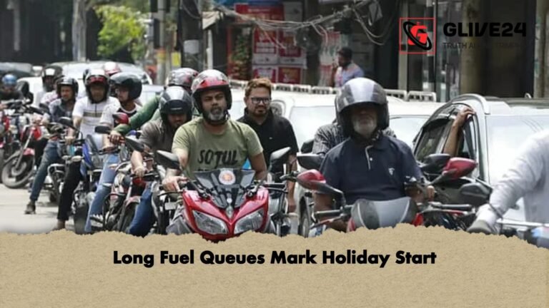 Long Fuel Queues Mark Holiday Start 1 Long Fuel Queues Mark Holiday Start