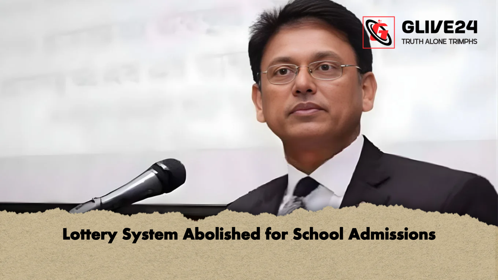 Lottery System Abolished for School Admissions 1 Lottery System Abolished for School Admissions Lottery System Abolished for School Admissions