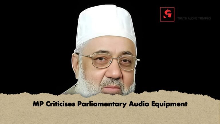 MP Criticises Parliamentary Audio Equipment 1 MP Criticises Parliamentary Audio Equipment