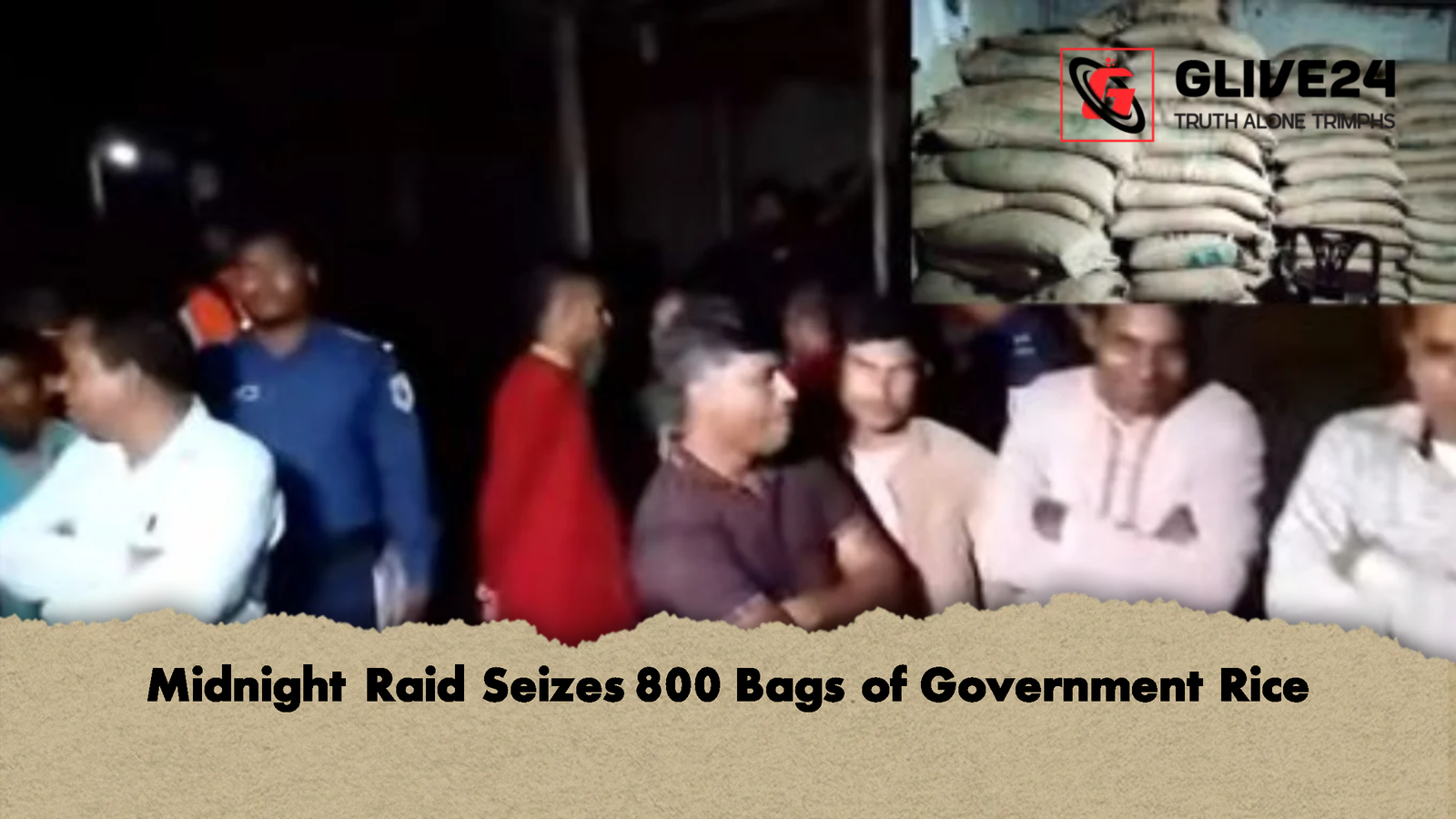 Midnight Raid Seizes 800 Bags of Government Rice Midnight Raid Seizes 800 Bags of Government Rice