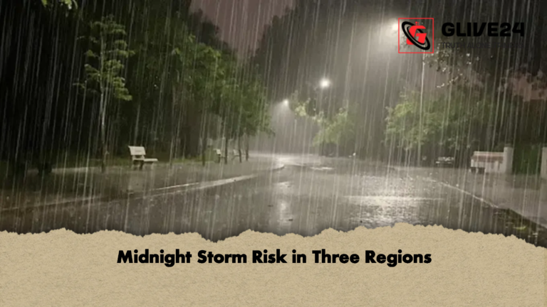 Midnight Storm Risk in Three Regions Midnight Storm Risk in Three Regions