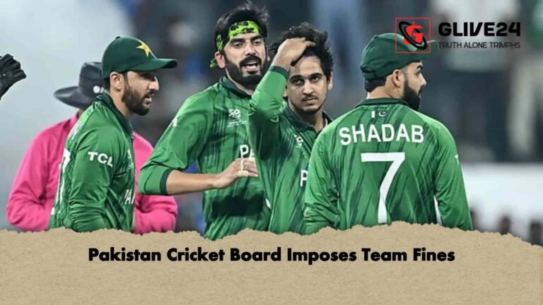 Pakistan Cricket Board Imposes Team Fines