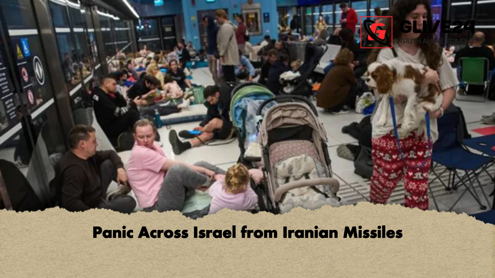 Panic Across Israel from Iranian Missiles Panic Across Israel from Iranian Missiles