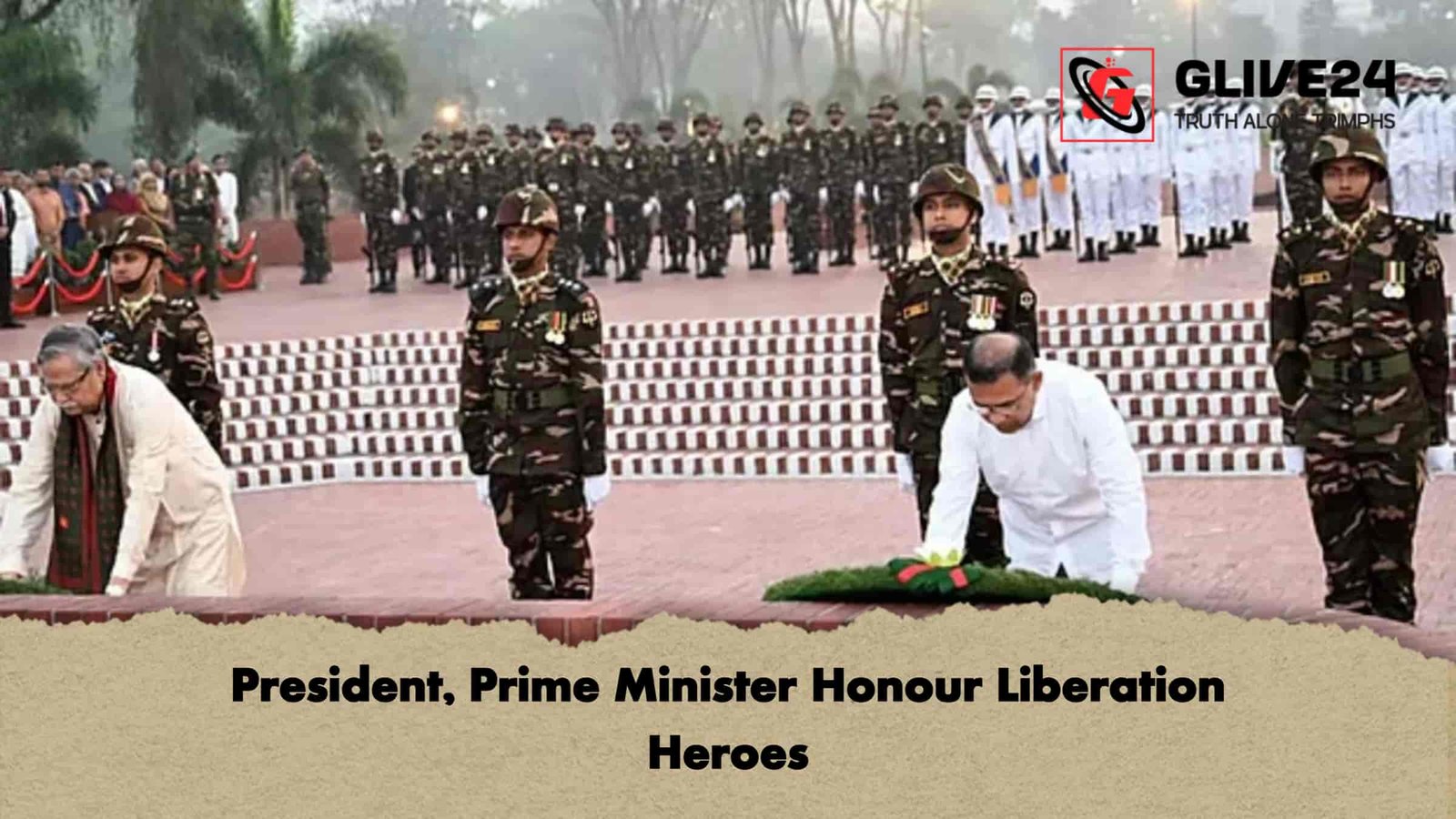 President, Prime Minister Honour Liberation Heroes