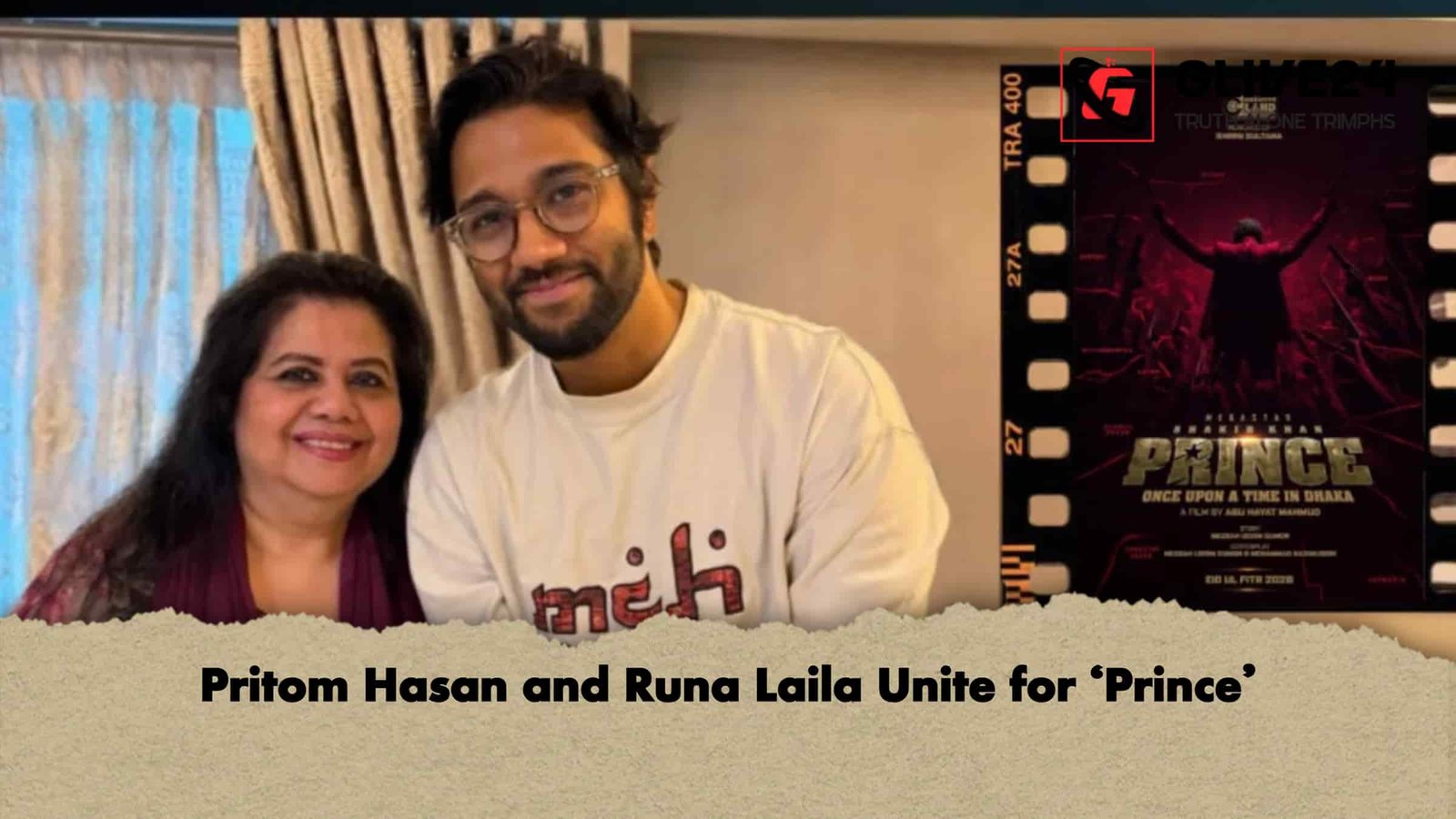 Pritom Hasan and Runa Laila Unite for ‘Prince’