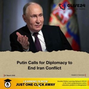 Putin Calls for Diplomacy to End Iran Conflict