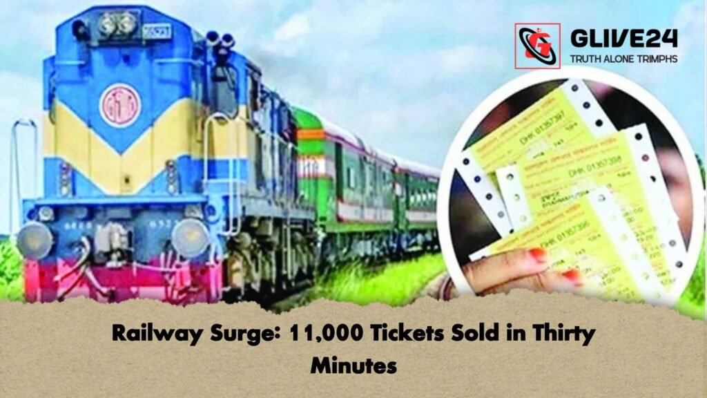 Railway Surge: 11,000 Tickets Sold in Thirty Minutes Railway Surge 11000 Tickets Sold in Thirty Minutes Railway Surge: 11,000 Tickets Sold in Thirty Minutes