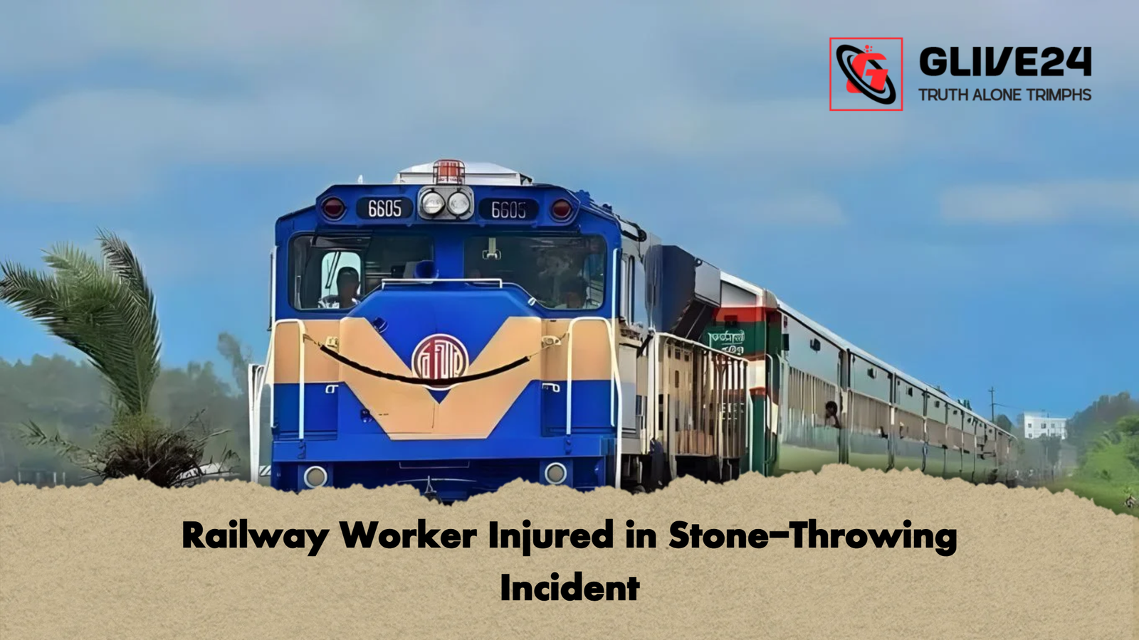 Railway Worker Injured in Stone-Throwing Incident 1 Railway Worker Injured in Stone Throwing Incident Railway Worker Injured in Stone-Throwing Incident