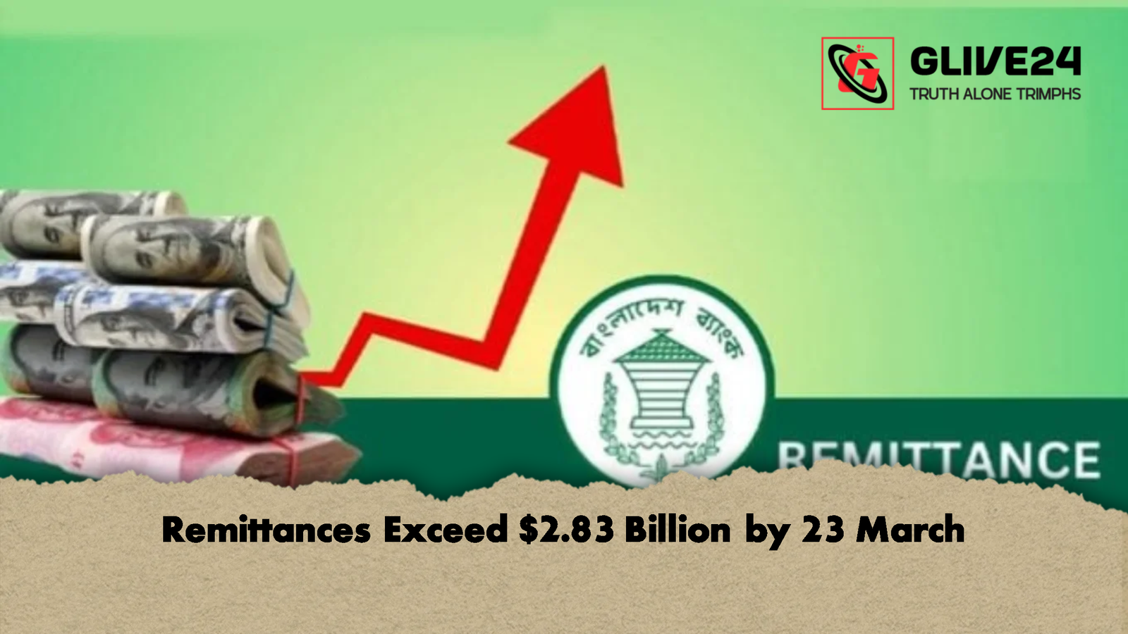 Remittances Exceed 2.83 Billion by 23 March Remittances Exceed $2.83 Billion by 23 March