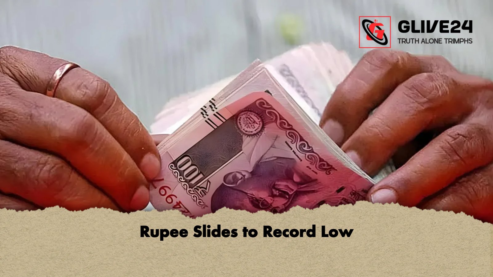 Rupee Slides to Record Low Rupee Slides to Record Low