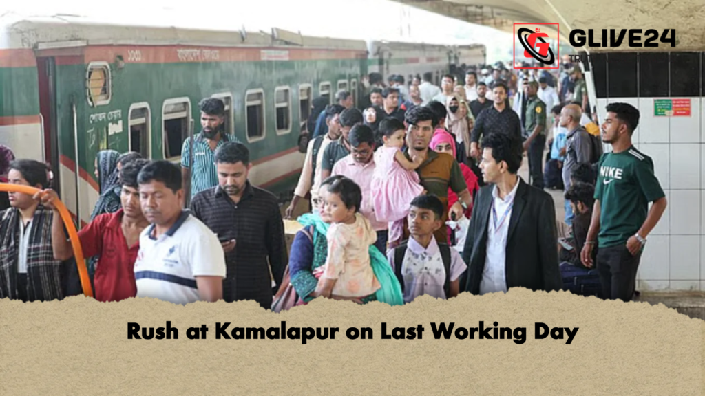 Rush at Kamalapur on Last Working Day 3 Rush at Kamalapur on Last Working Day Rush at Kamalapur on Last Working Day