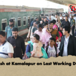 Rush at Kamalapur on Last Working Day Rush at Kamalapur on Last Working Day
