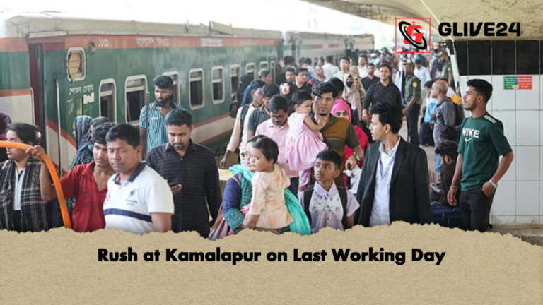 Rush at Kamalapur on Last Working Day Rush at Kamalapur on Last Working Day