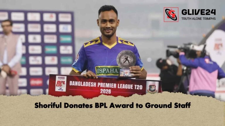 Shoriful Donates BPL Award to Ground Staff