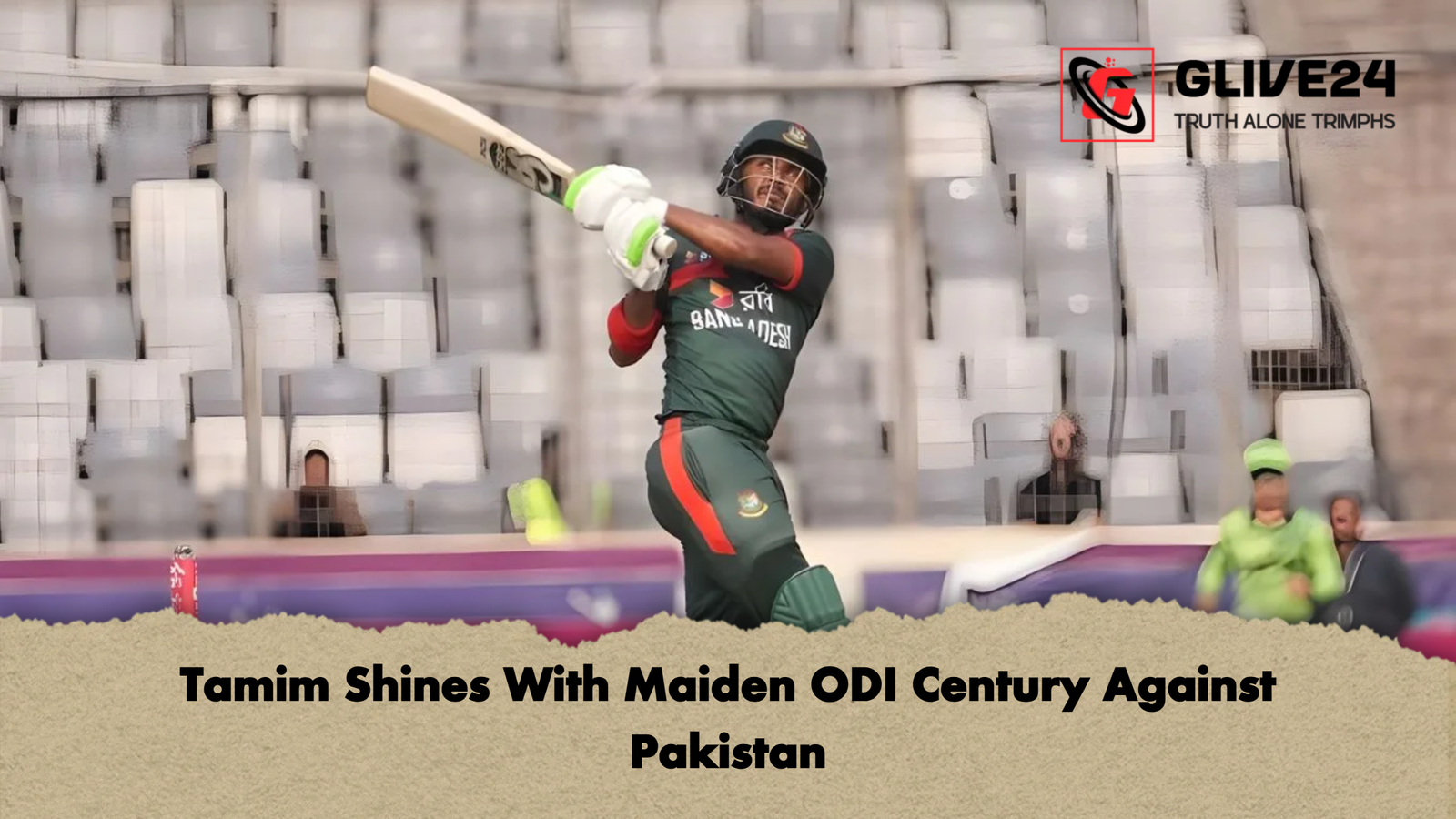 Tamim Shines With Maiden ODI Century Against Pakistan Tamim Shines With Maiden ODI Century Against Pakistan