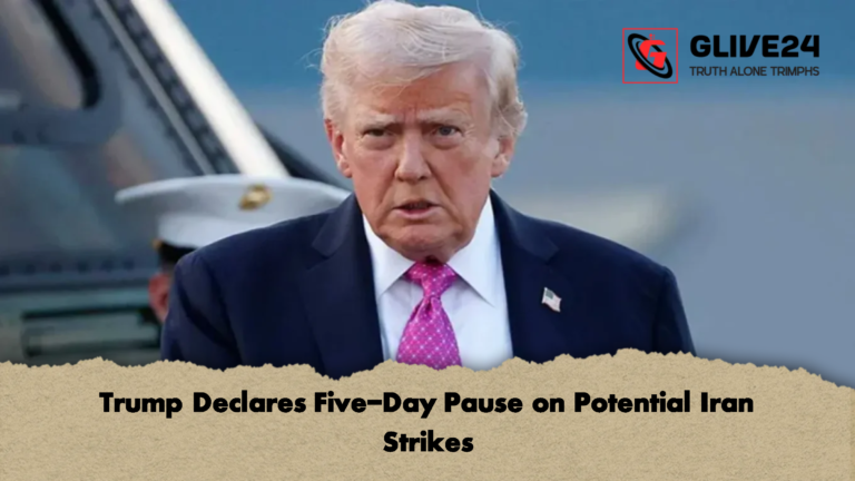 Trump Declares Five Day Pause on Potential Iran Strikes Trump Declares Five-Day Pause on Potential Iran Strikes